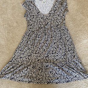 Medium Blue Floral Sun Dress